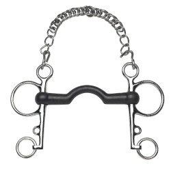 Freio Pelham Feeling borracha reta passagem de língua