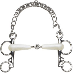 Mors Pelham Feeling quebrado flexível hastes curtas