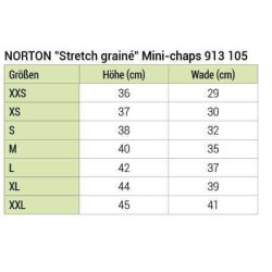 Mini-chaps Norton Stretch granulado Mini-chaps Norton Stretch granulado