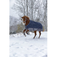 Cobertura Equithème Tyrex 600 D 300g Preto / azul céu