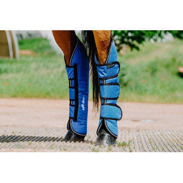 Guêtres de transporte Equithème Tyrex 1200 D Azul / preto
