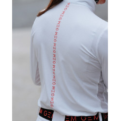 Polo Victore GEM de manga comprida para mulher Branco