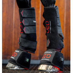 Guêtres de terapia Horseware com luzes LED vermelhas Preto / preto Guêtres de terapia Horseware com luzes LED vermelhas Preto / preto