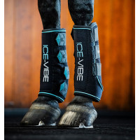 Guêtres Horseware Ice-Vibe Preto / aqua Guêtres Horseware Ice-Vibe Preto / aqua