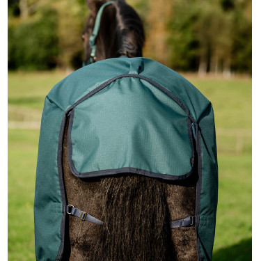 Capa Horseware Amigo Ripstop 900D Pônei Turnout 100g Dinastia verde / marinho / prateado