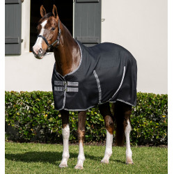 Cobertura de box Horseware Rambo forro de microfibra Preto / tempestade / cinza prateado Cobertura de box Horseware Rambo forro de microfibra Preto / tempestade / cinza prateado