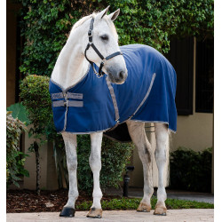 Cobertura de box Horseware Rambo forro de microfibra Marinho / tempestade / cinza prateado Azul-marinho