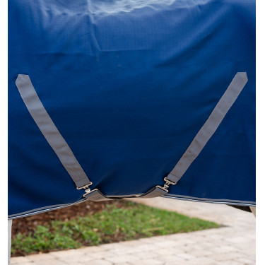 Cobertura de box Horseware Rambo forro de microfibra Marinho / tempestade / cinza prateado Azul-marinho