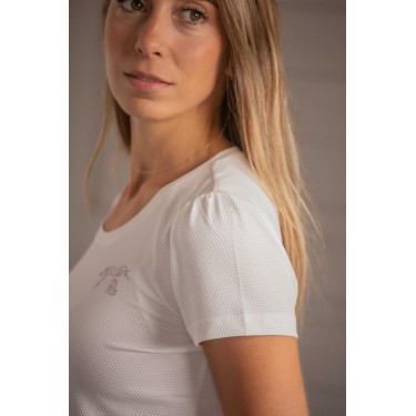 Camiseta Pénélope Techty de mangas curtas Cru Branco