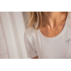 Camiseta Pénélope Techty de mangas curtas Cru Branco