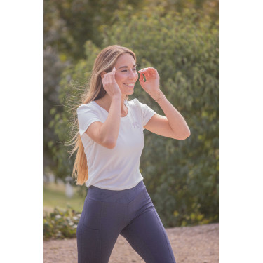 Camiseta Pénélope Techty de mangas curtas Cru Branco