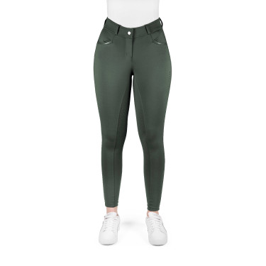 Calças Equithème Carly para mulher Caqui Kaki