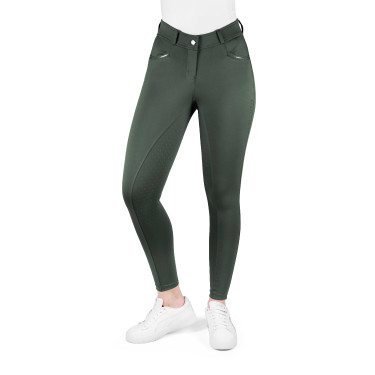 Calças Equithème Carly para mulher Caqui Kaki