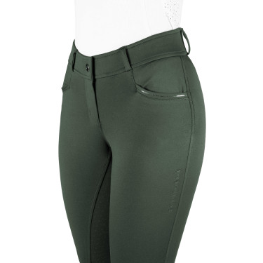 Calças Equithème Carly para mulher Caqui Kaki
