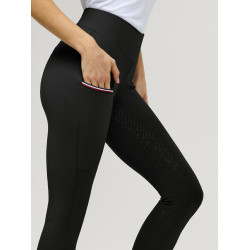 Legging Tommy Hilfiger Equestrian Elmira feminino full grip Preto Legging Tommy Hilfiger Equestrian Elmira feminino full grip Preto