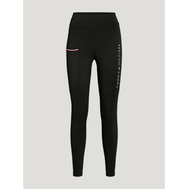 Legging Tommy Hilfiger Equestrian Elmira feminino full grip Preto Legging Tommy Hilfiger Equestrian Elmira feminino full grip Preto