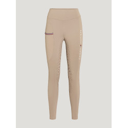 Legging Tommy Hilfiger Equestrian Elmira feminino full grip Bege
