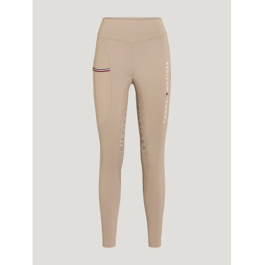 Legging Tommy Hilfiger Equestrian Elmira feminino full grip Bege