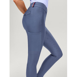Calça Tommy Hilfiger Equestrian Highland Hybrid feminina full grip Índigo desbotado Azul
