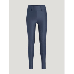 Calça Tommy Hilfiger Equestrian Highland Hybrid feminina full grip Índigo desbotado Azul