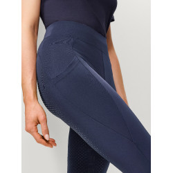 Legging Tommy Hilfiger Equestrian Amber cintura alta full grip feminino Índigo desbotado Azul