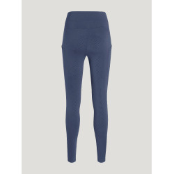 Legging Tommy Hilfiger Equestrian Amber cintura alta full grip feminino Índigo desbotado Azul