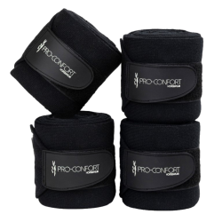 Conjunto de 4 ligaduras de descanso ProConfort Pim Preto