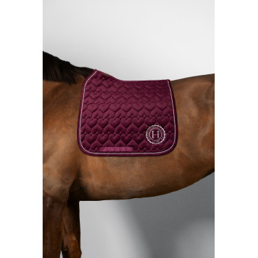 Manta de sela Harcour Valentine Bordéus Bord&amp;ocirc;