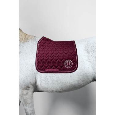Manta de sela Harcour Valentine Bordéus Bord&amp;ocirc;