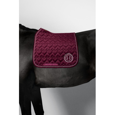 Manta de sela Harcour Valentine Bordéus Bord&amp;ocirc;