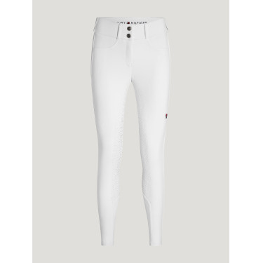 Calças Tommy Hilfiger Equestrian Lea full grip Branco óptico Calças Tommy Hilfiger Equestrian Lea full grip Branco óptico