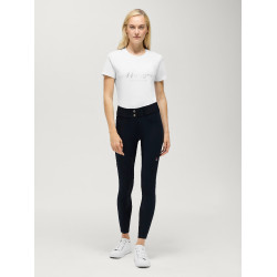 Calças Tommy Hilfiger Equestrian Lea full grip Céu do deserto Azul Calças Tommy Hilfiger Equestrian Lea full grip Céu do deserto Azul