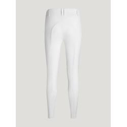 Calças Tommy Hilfiger Equestrian Lea com grip nos joelhos para mulher Branco óptico Calças Tommy Hilfiger Equestrian Lea com grip nos joelhos para mulher Branco óptico