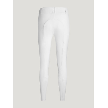 Calças Tommy Hilfiger Equestrian Lea com grip nos joelhos para mulher Branco óptico Calças Tommy Hilfiger Equestrian Lea com grip nos joelhos para mulher Branco óptico