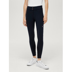 Calças Tommy Hilfiger Equestrian Lea com grip nos joelhos para mulher Céu do deserto Azul