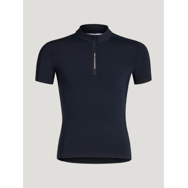 Polo de treino Palma Tommy Hilfiger Equestrian 1/4 Zip Young Rider mangas curtas Céu do deserto Azul