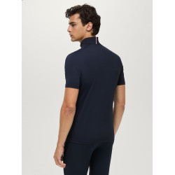 Polo de treino Rialto Tommy Hilfiger Equestrian 1/4 zip mangas curtas homem Céu do deserto Azul