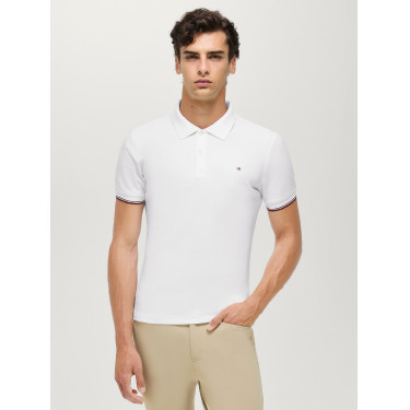 Pólo de mangas curtas Davis Tommy Hilfiger Equestrian homem Branco óptico
