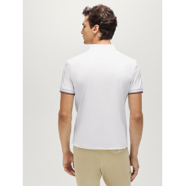 Pólo de mangas curtas Davis Tommy Hilfiger Equestrian homem Branco óptico