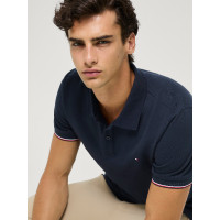 Pólo de mangas curtas Davis Tommy Hilfiger Equestrian homem Céu do deserto Azul
