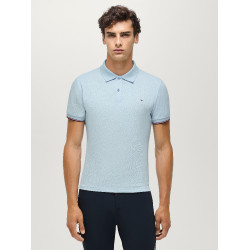 Pólo de mangas curtas Davis Tommy Hilfiger Equestrian homem Azul suave