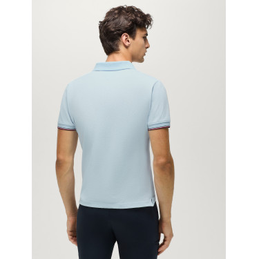 Pólo de mangas curtas Davis Tommy Hilfiger Equestrian homem Azul suave