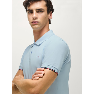 Pólo de mangas curtas Davis Tommy Hilfiger Equestrian homem Azul suave