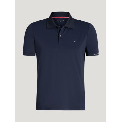 Pólo técnico Fresco Tommy Hilfiger Equestrian de manga curta para homem Céu do deserto Azul