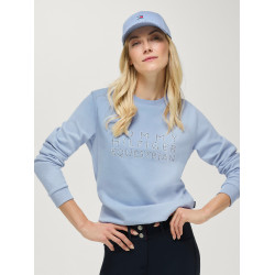 Camisola com gola redonda Belair com strass Tommy Hilfiger Equestrian mulher Azul suave