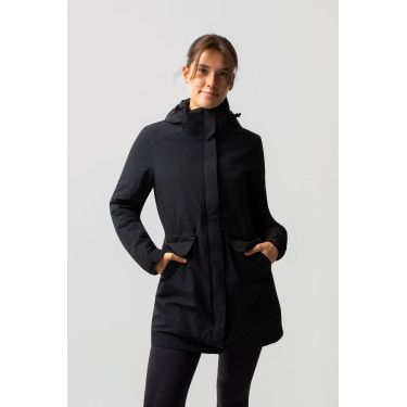 Parka acolchoada 3 em 1 Horze Isabella feminina Preto