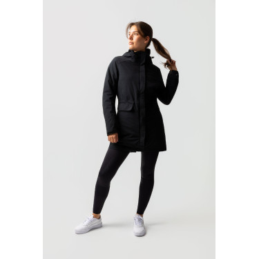 Parka acolchoada 3 em 1 Horze Isabella feminina Preto