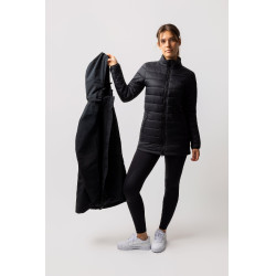 Parka acolchoada 3 em 1 Horze Isabella feminina Preto