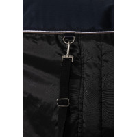 Capa de exterior leve Glasgow com cobertura de pescoço Horze Azul escuro