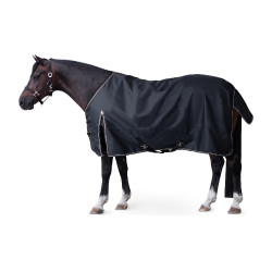 Capa de exterior Glasgow 300 g para pônei Horze Mirtilo Cinzento